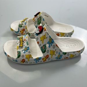 CROCS White Multicolor Pokémon Sandals